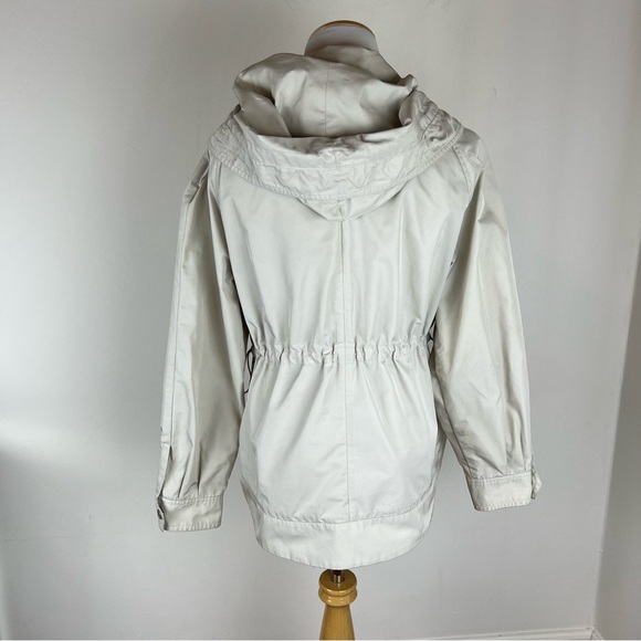 MaxMara Weekend Cream Cargo Jacket with Hood Coat Size US 4 - Picture 5 of 11